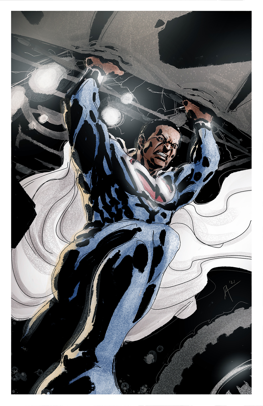 Superman Val-Zod Watercolor