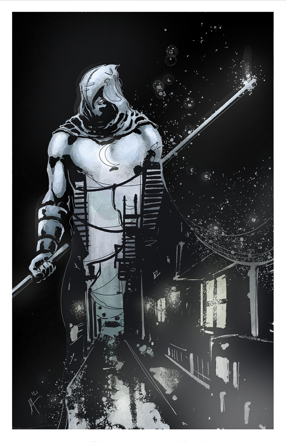 Moon Knight Comic Art